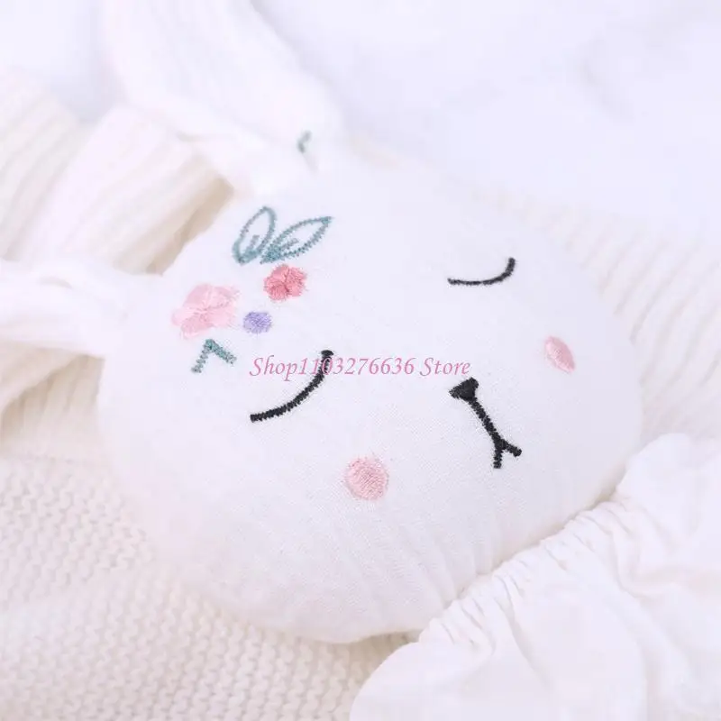 Toalla ayuda para dormir para bebés R6FD, muñeco calmante transpirable, juguete para recién nacidos, toalla calmante para - imagen 5