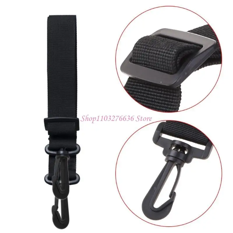 R6FD Stroller Shoulder Strap Wheelchair Carriage Bag Carry Strap Hook Hanger Foldable Traveling Baby Pram Accessory