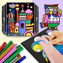 Pegatinas de transferencia brillantes para manualidades infantiles