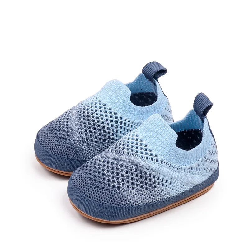 Zapatos de bebé, zapatillas de fondo suave, antideslizantes, transpirables, calcetines de suelo para cuna infantil con suela de goma para niños, niñas y niños, zapatos de malla - imagen 3