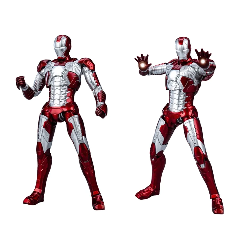 Fondjoy Iron Man Tony Stark MK1 MK2 MK3 MK4 MK5 MK6 MK7 figuras de acción de juguete modelo colección Kit de modelismo regalos de cumpleaños para niños - imagen 3