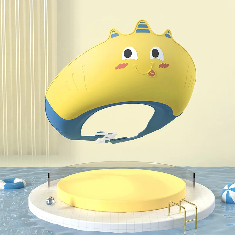 Gorro suave para Baby Shower, gorro ajustable para lavar el cabello para niños, protección para los oídos, champú seguro para niños, ducha de baño, protege la cubierta de la cabeza - imagen 5
