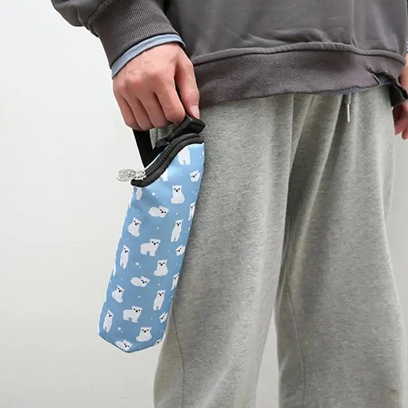 D7YD Calentador biberones portátil, cochecito bebé, bolsa aislante, bolsa colgante desmontable - imagen 5