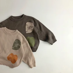 Milangel suéter infantil de punto con personajes – Otoño