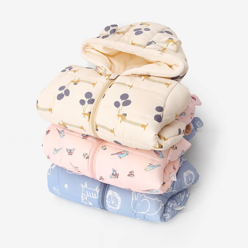 Abrigos de invierno para niñas y niños, chaquetas con estampado de dibujos animados, ropa de abrigo cálida para niños, ropa de algodón para niños pequeños, chaqueta ligera bonita - imagen 2