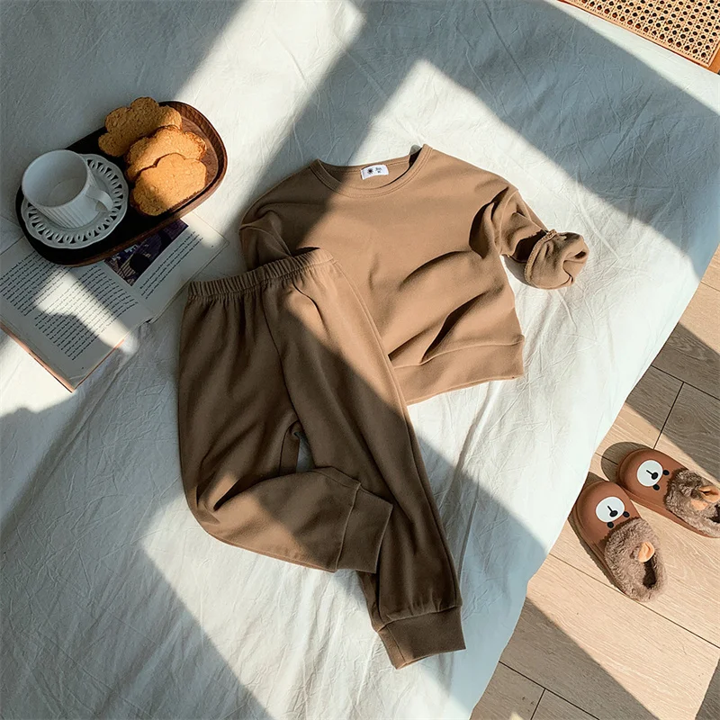 Conjunto ropa infantil 2-8 años primavera otoño suéter pantalón piezas - imagen 3