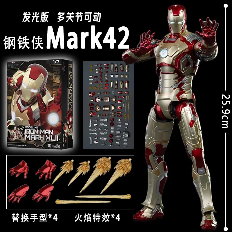Figura articulada Iron Man con manos intercambiables Fondjoy para niños - imagen 5