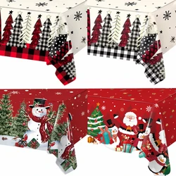 Mantel navideño con copos de nieve para mesa de Navidad