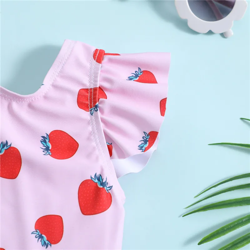 Traje de baño bebé niña una pieza estampado frutas veraniego ligero - imagen 5