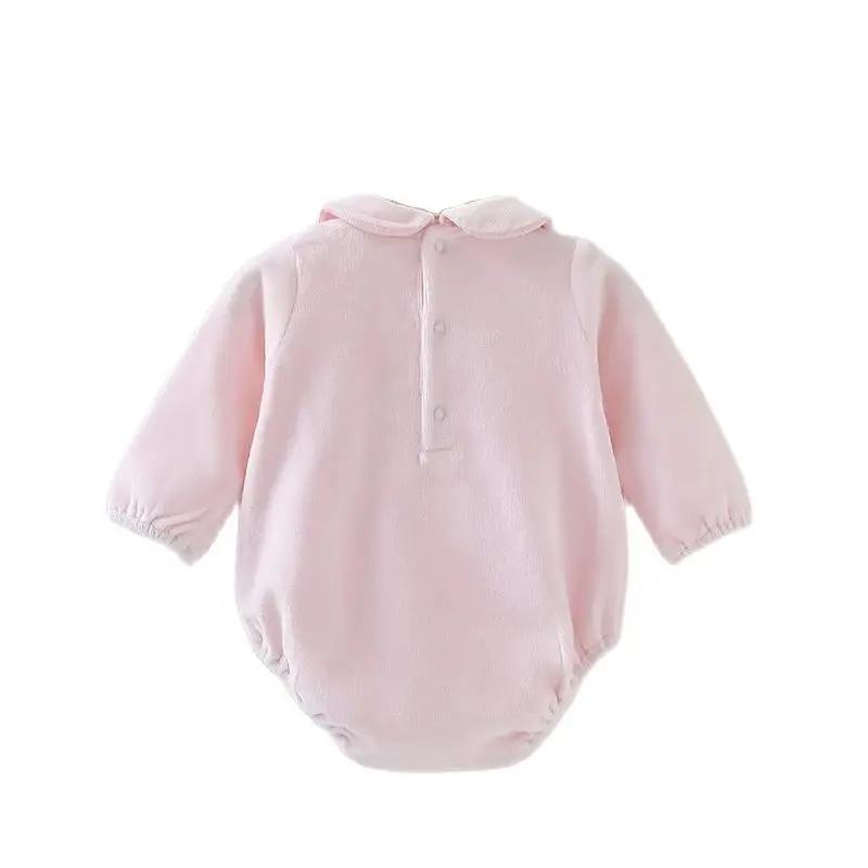 Mono de manga corta para bebé, ropa para niño y niña, mono de terciopelo - imagen 5