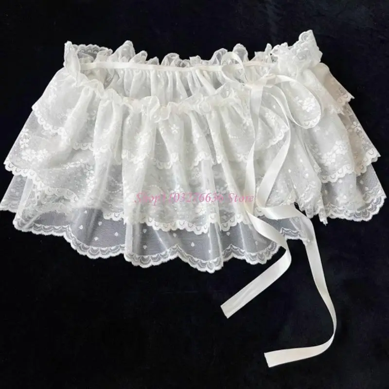 R6FD Ballet inspirado en encaje encaje para bebés Cortina pedos para niñas para niñas con elegantes detalles y tela - imagen 5