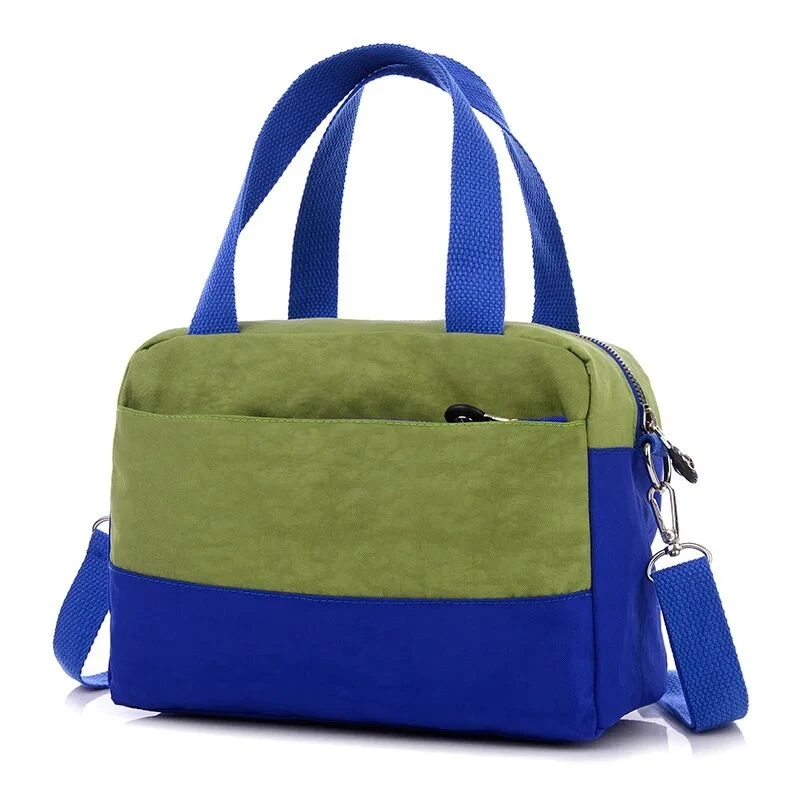 Bolso maternal de estilo casual con franjas de colores para mamás - imagen 3