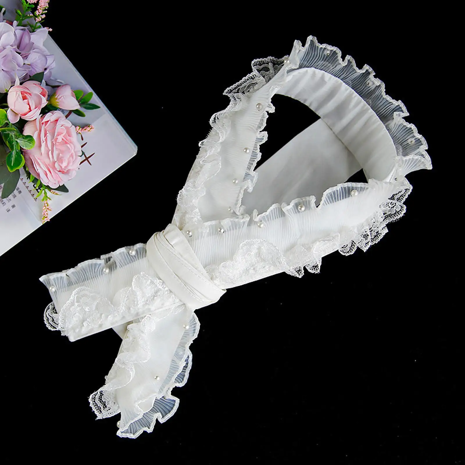 Japanese Kimono Collar Neckline Decoration for Ceremony Holiday Role Playing