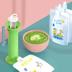 Dispensador de alimentos para bebés con bolsa reutilizable