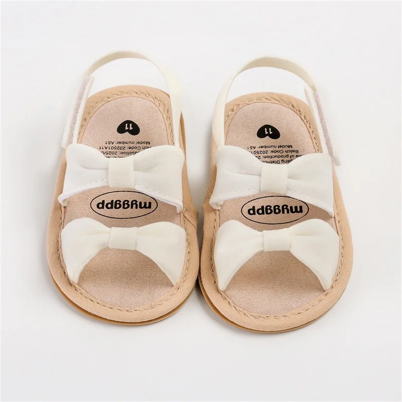 VISgogo Sandalias con lazo de verano para niña, suela de goma antideslizante, zapatos con punta abierta para fiesta escolar al aire libre - imagen 3