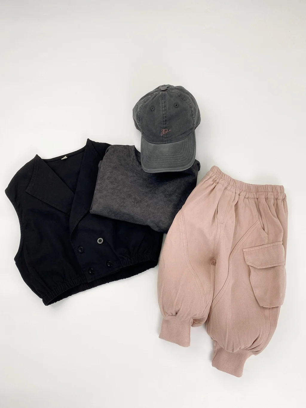 Pantalones informales para niños de 1 a 7 años, novedad de Otoño de 2025, pantalones Cargo holgados con puños en el tobillo de estilo coreano con bolsillos para niños y niñas - imagen 4