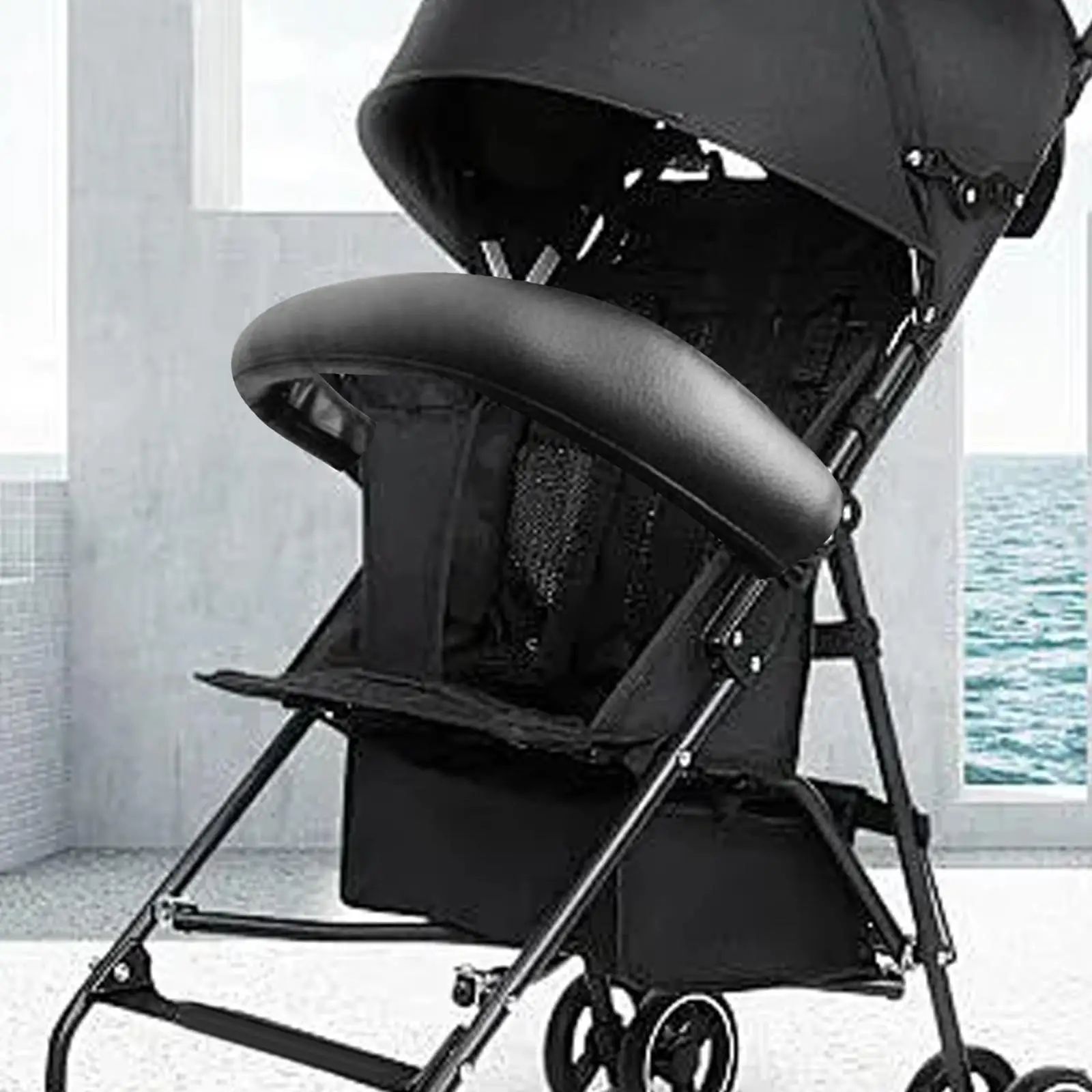 Cubierta de manija de cochecito de bebé, funda de mango de reposabrazos de cochecito, antideslizante, a prueba de polvo, Protector de manillar de cochecito impermeable