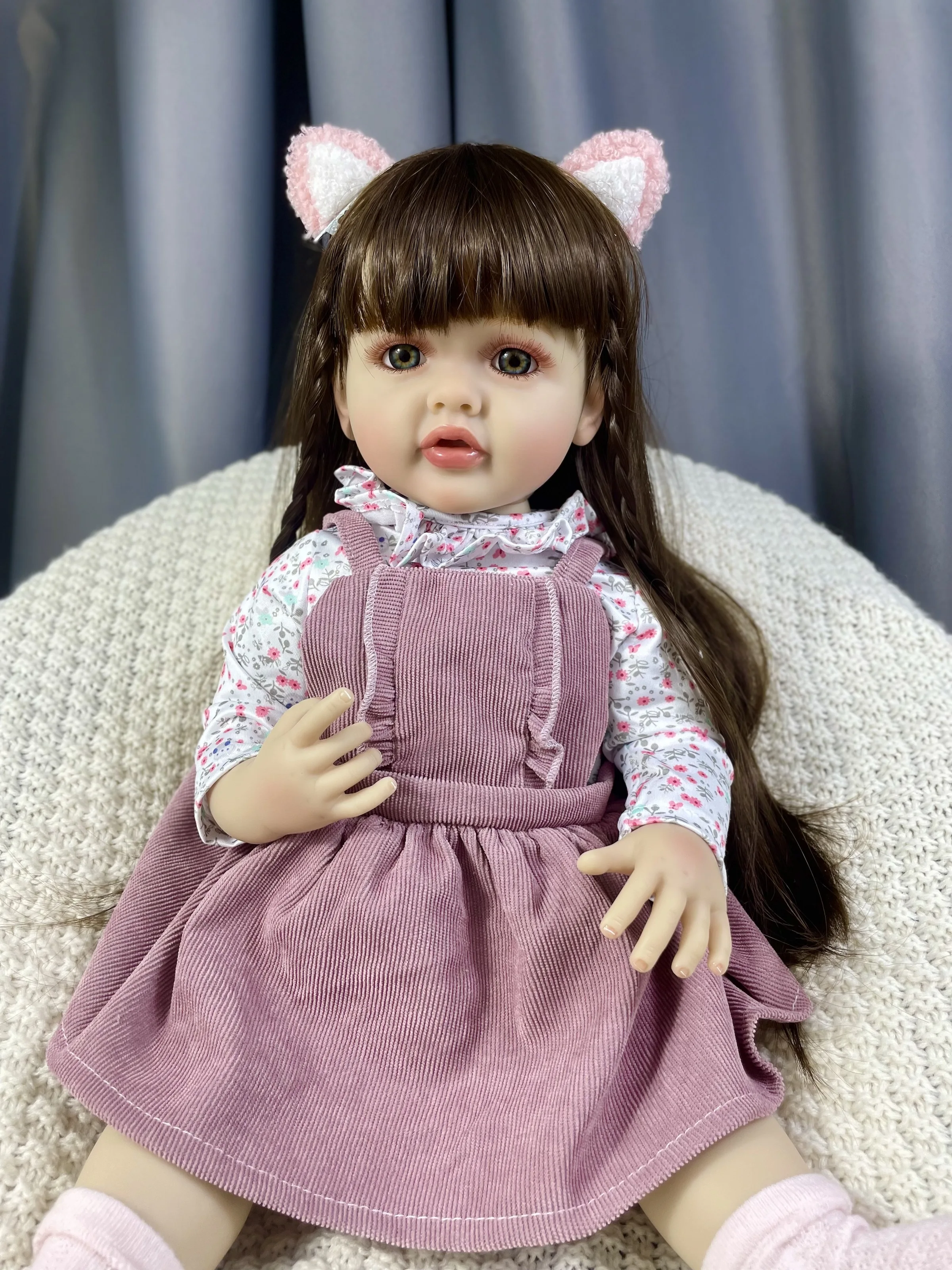 MRB 55CM muñeca Reborn de vinilo de silicona completa Betty chica realista linda princesa niño bebé cumpleaños regalo de Navidad - imagen 5