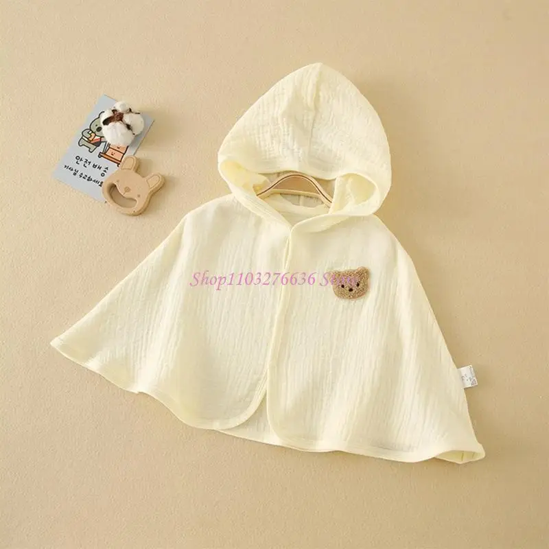 Capa con capucha para bebé R6FD, abrigo con capucha para verano, transpirable y bonito, ropa protección solar para bebés, - imagen 2