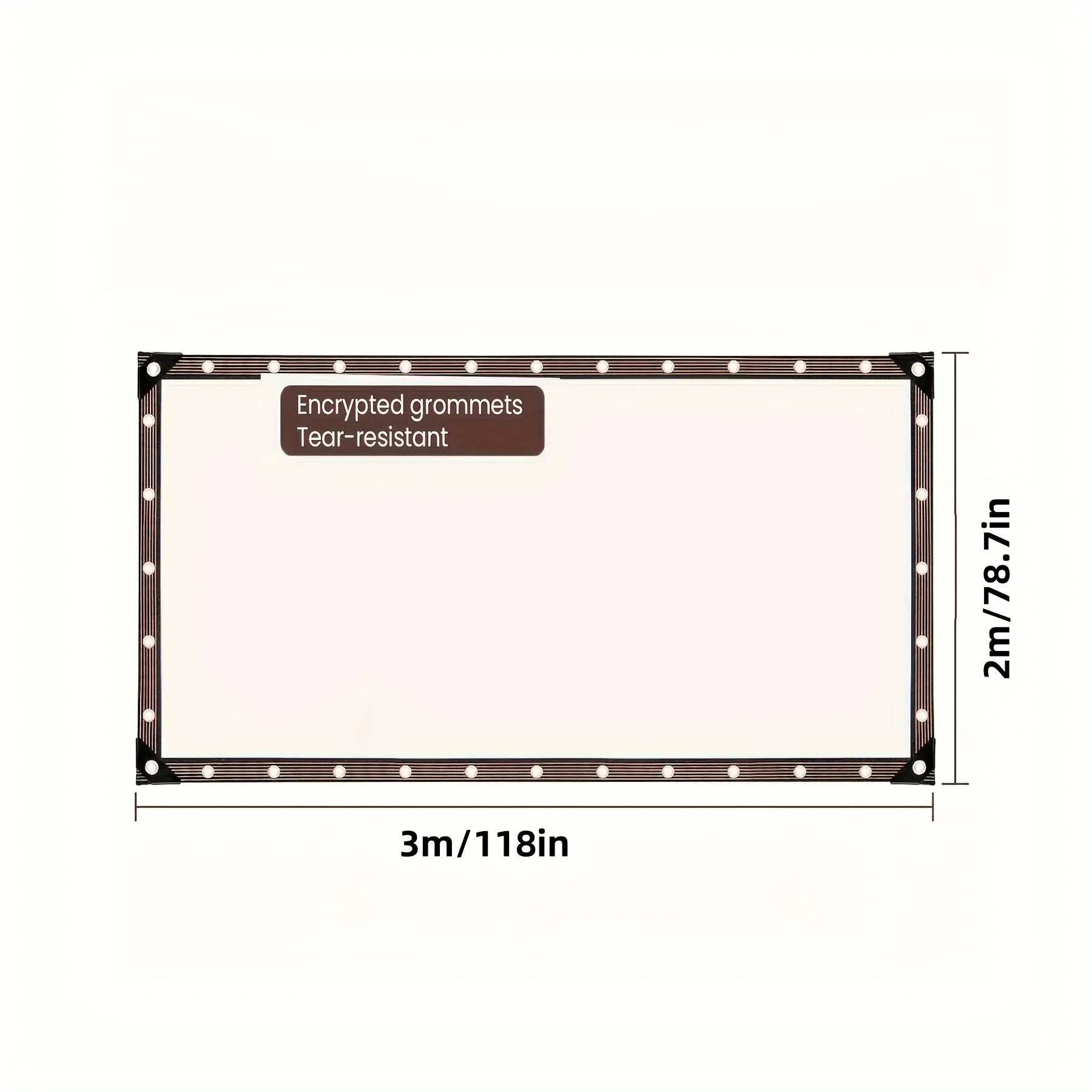 Paño impermeable transparente con junta: perfecto para jardines, patios, gallineros, toldos para porche y acampar - imagen 4