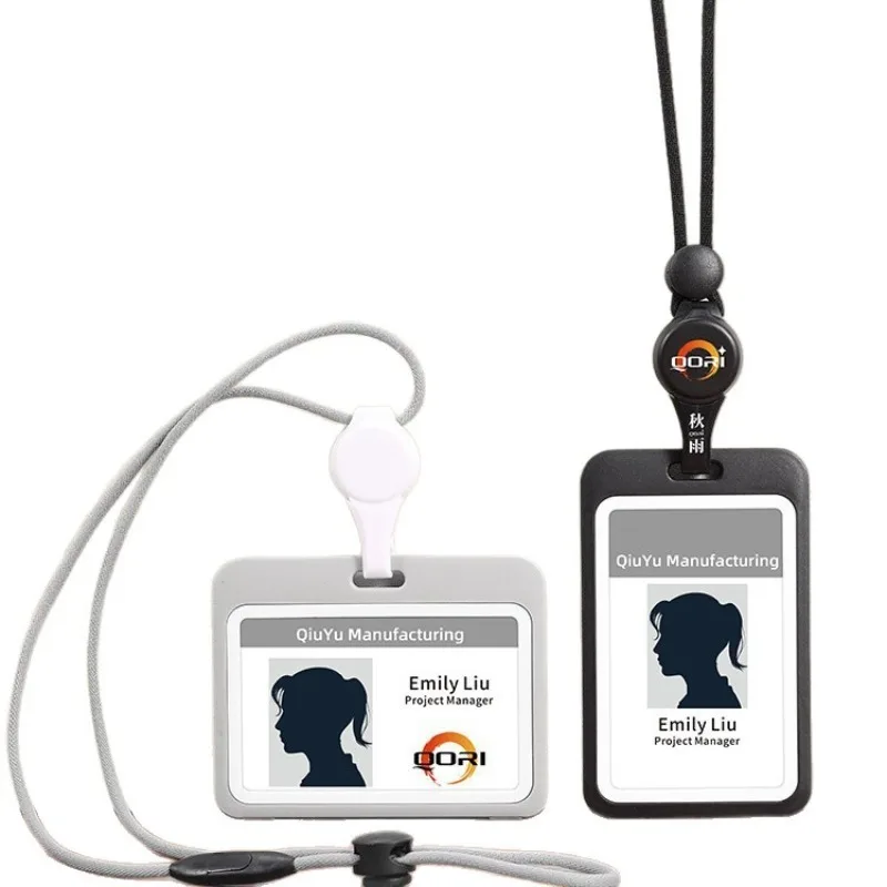 Carrete de insignia retráctil transparente con cordón, soporte de credencial de identificación extraíble para accesorios de trabajo de enfermera - imagen 2