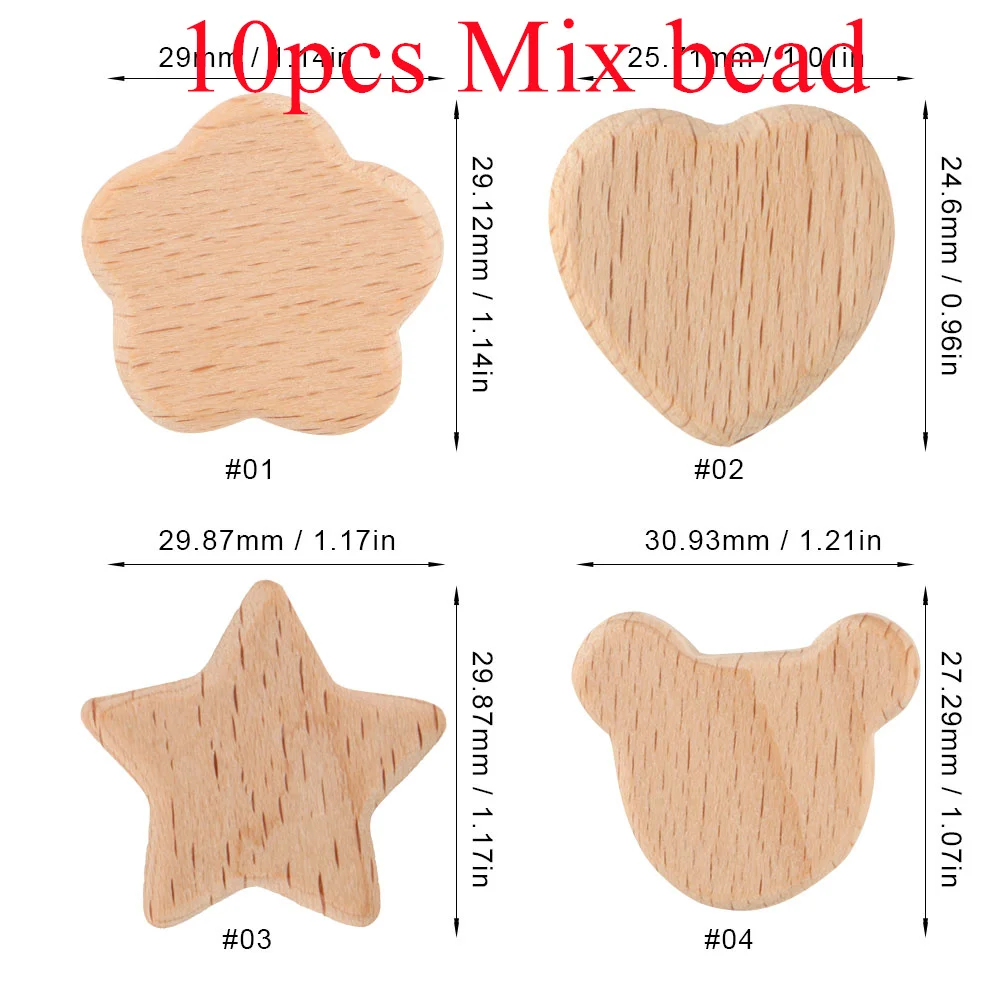 10pcs Mix bead