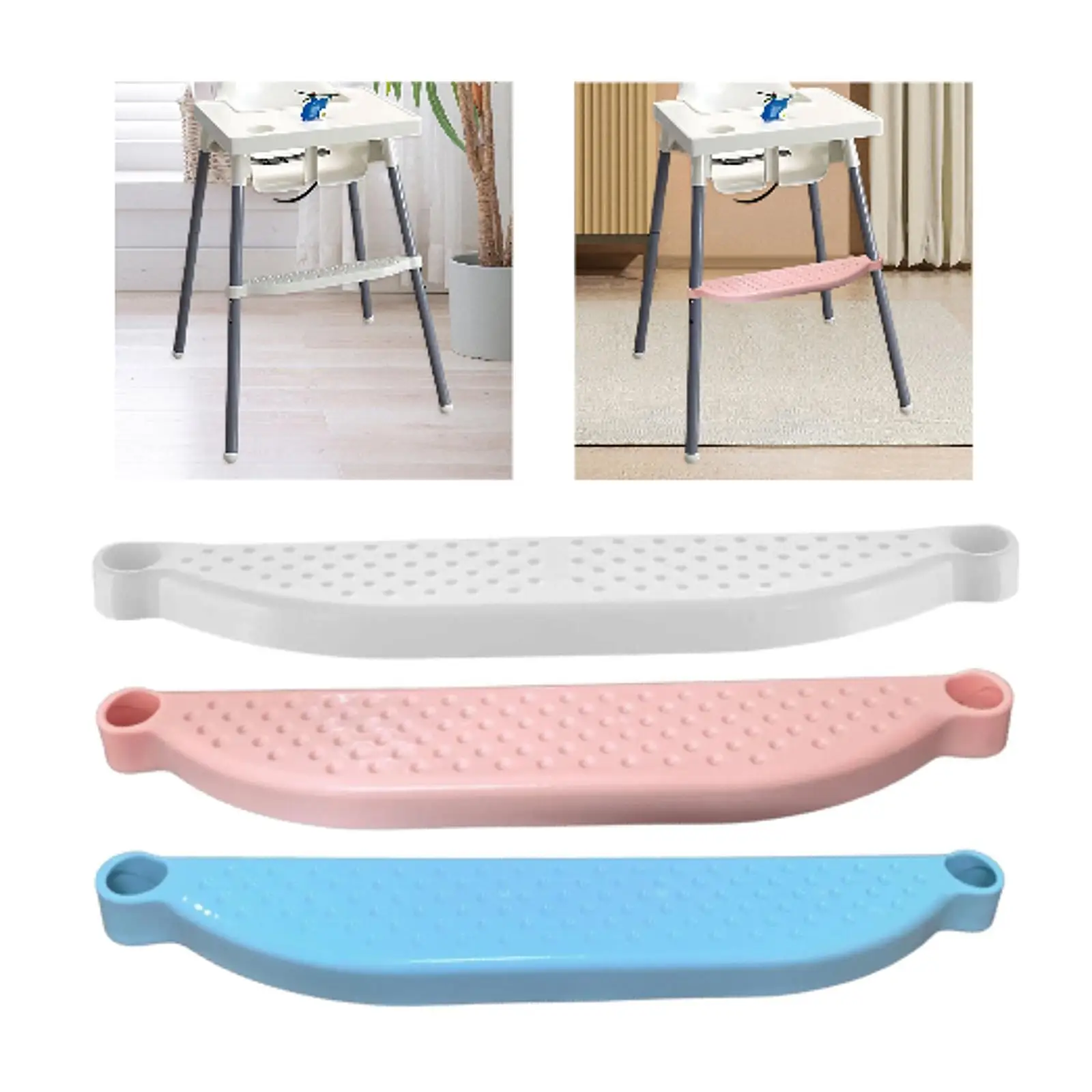 Reposapiés para silla alta, reposapiés para silla alta, fácil instalación, resistente, ligero, rendimiento en restaurante, cómodo, antideslizante