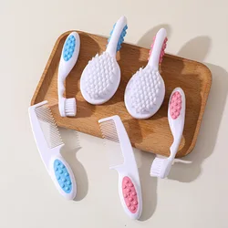 Set para el cuidado del bebé - Baño de bebé, peine y cepillo para el pelo - Juego de tres piezas de peines y cepillos para bebés y futuras madres