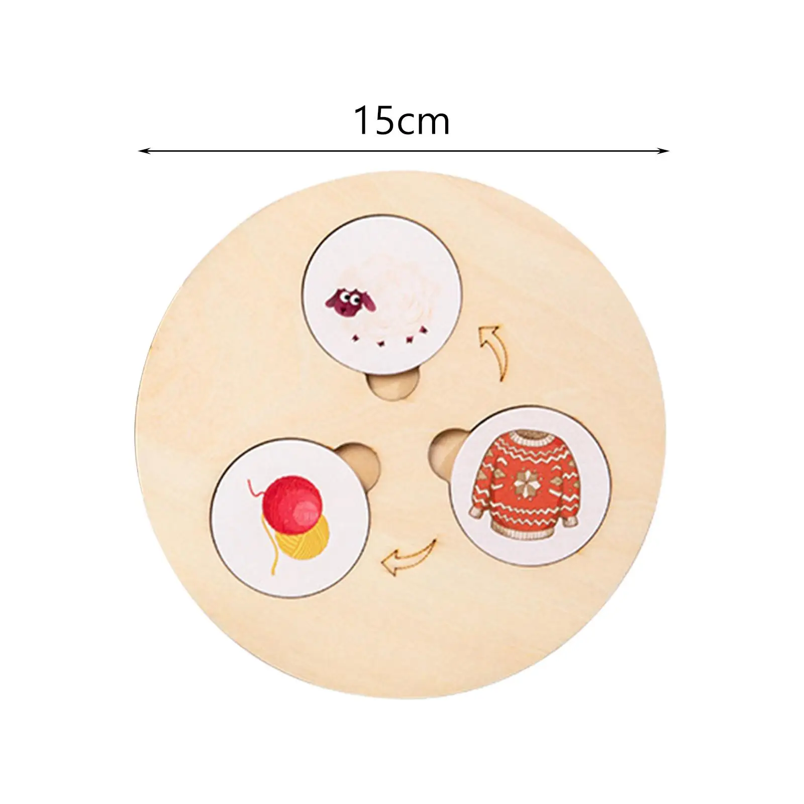 Montessori Life Cycle Puzzle Board Teaching Aids Montessori Trays Toys for 2~6 Years Old Kids Children Boys and Girls Preschool