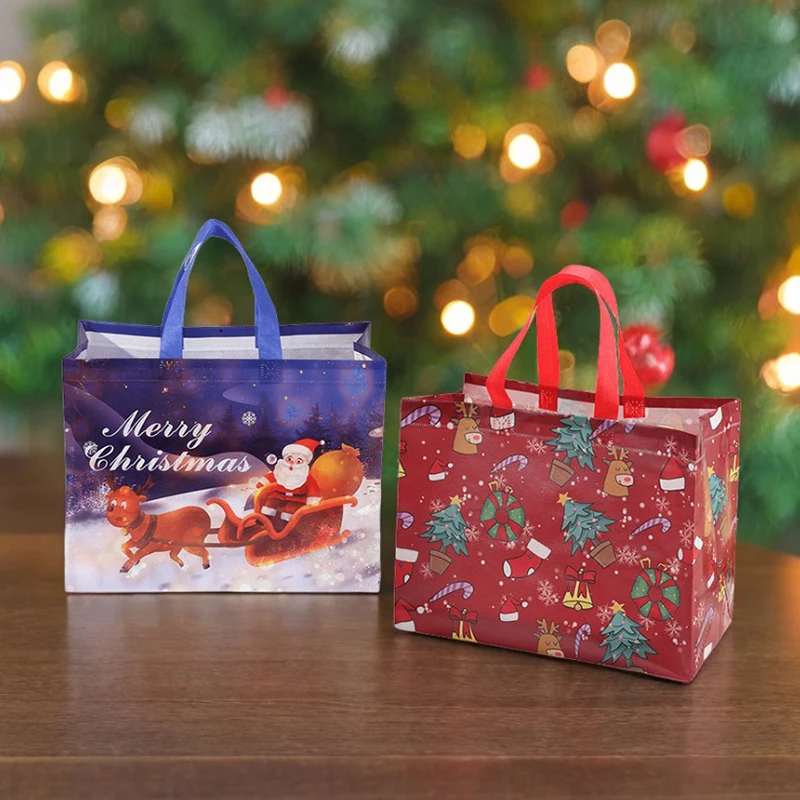 Bolsa regalo de Navidad para bebé en color rojo - imagen 4