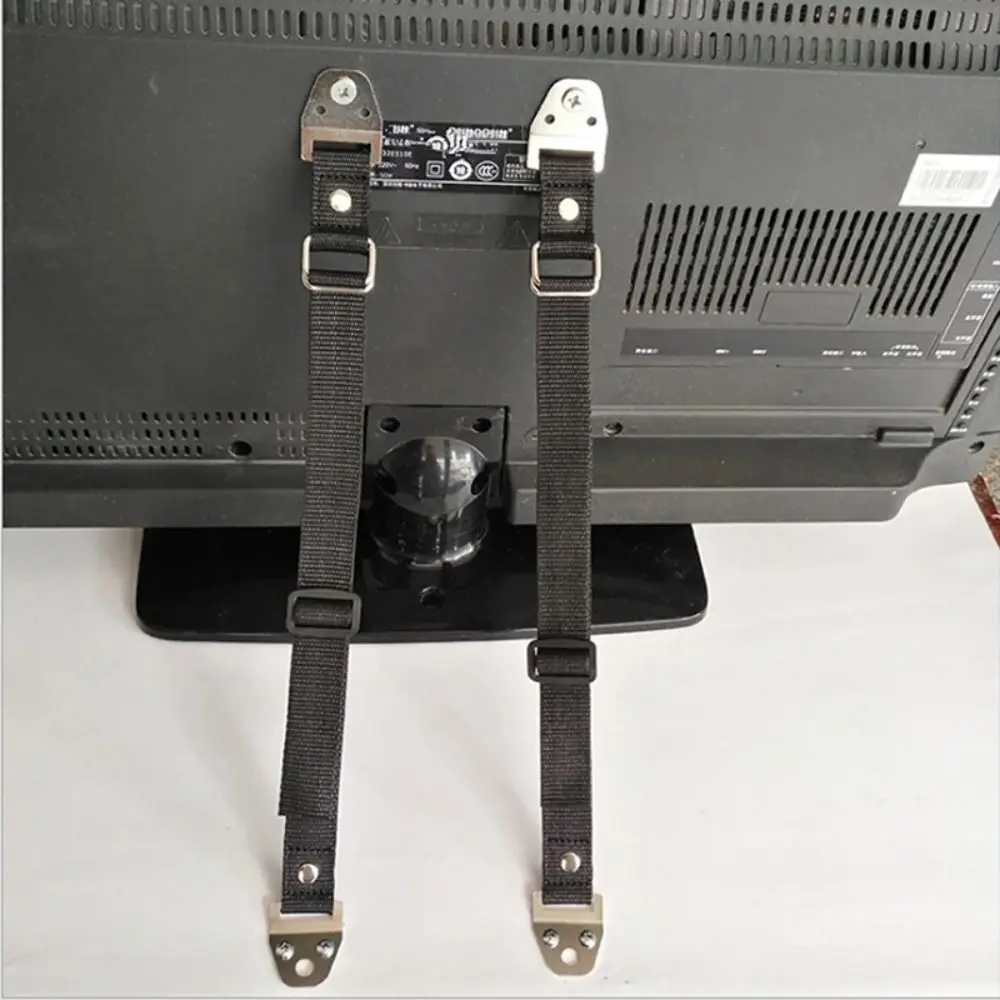 Correas de seguridad ajustables portátiles para muebles, correas de seguridad resistentes a prueba de Unisex para gabinete, correas antipunta para oficina, 2 uds. - imagen 4