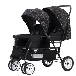 Twins cochecito gemelos plegable ligero para bebé