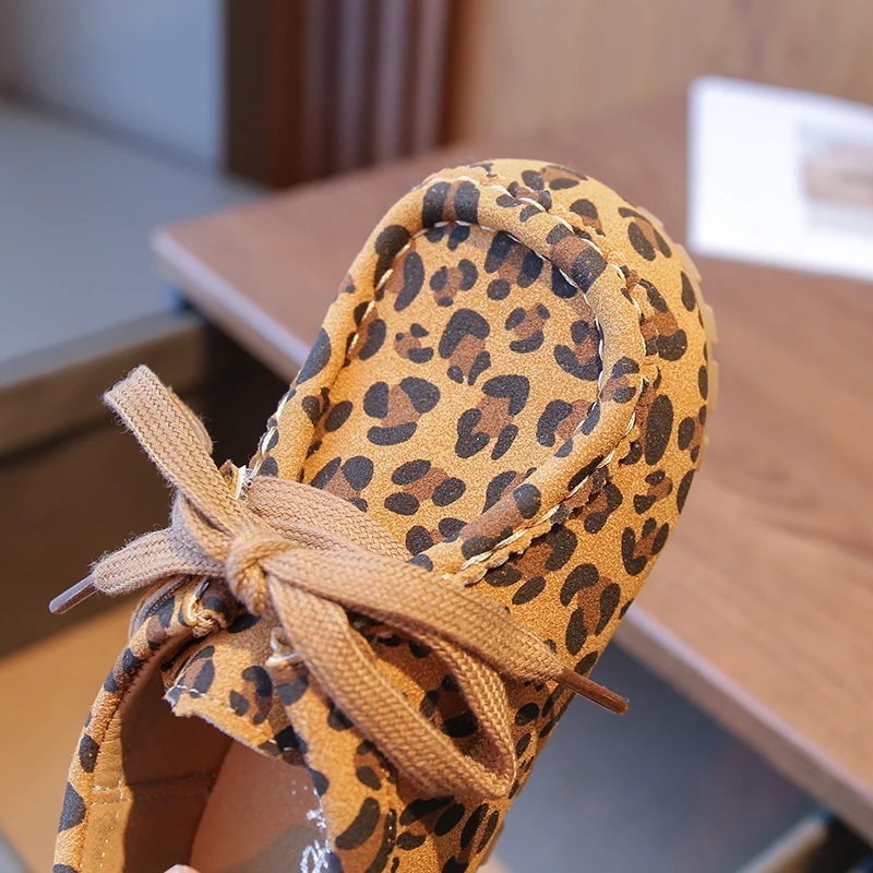 Primavera otoño, zapatos informales para bebés, niños y niñas, zapatos con estampado de leopardo para niños, zapatos antideslizantes de suela blanda para niños pequeños - imagen 4