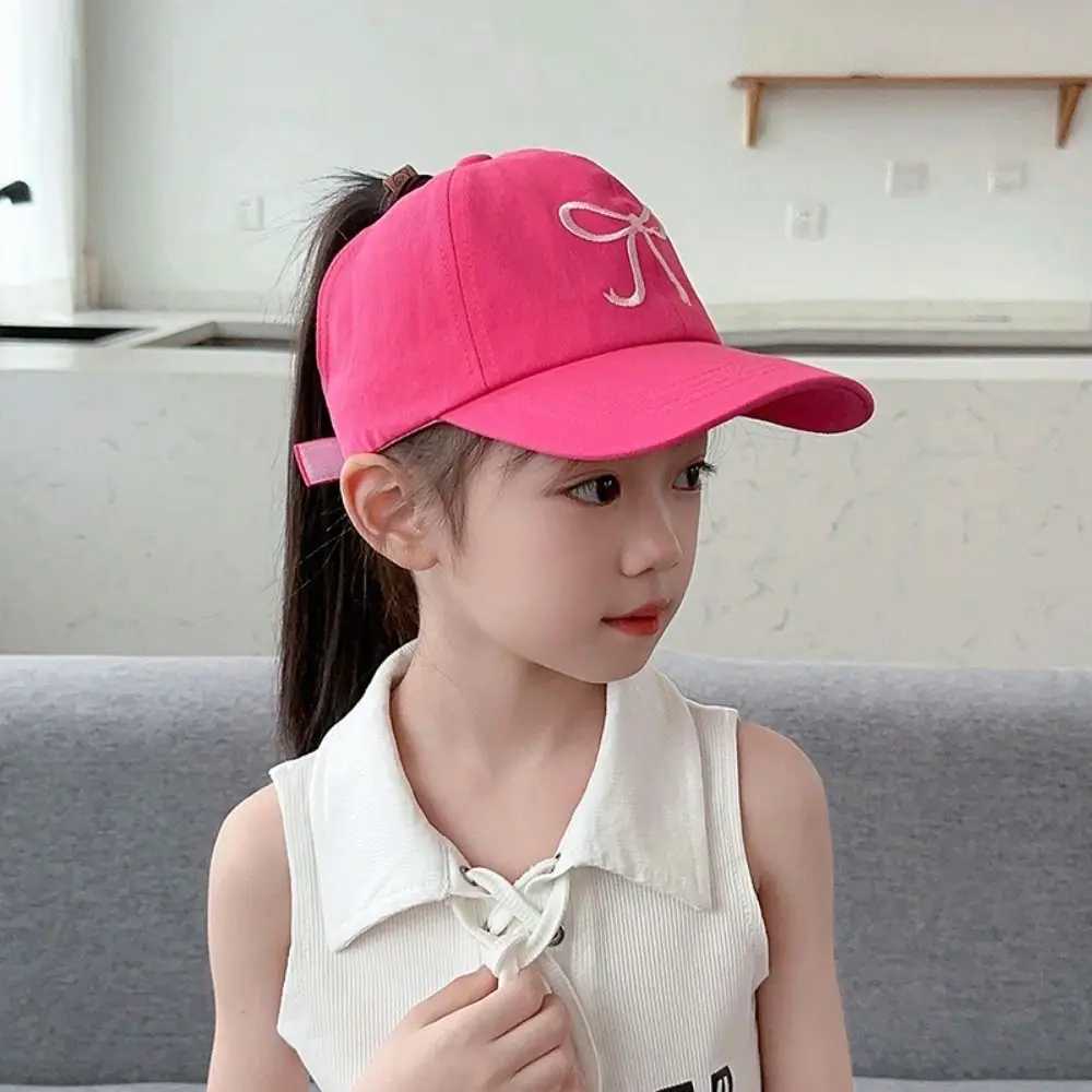 Sombrero de copa medio vacío de estilo coreano, sombrero sombreado con lazo, sombrero de verano para niños, sombrero sin tapa para la playa, sombrero para el sol Anti-UV, sombrero con visera para niños y niñas - imagen 4