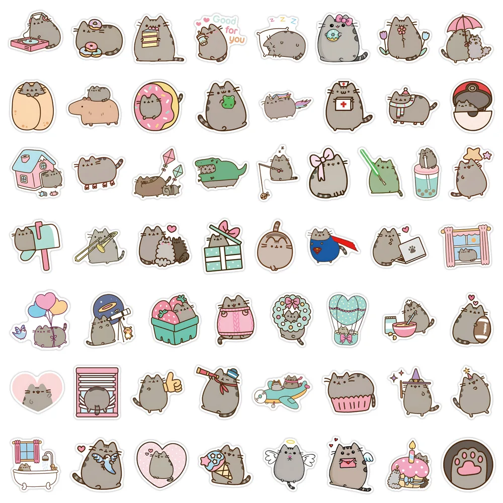 110 unids/set Anime gato pegatina juguetes Graffiti calcomanías portátil equipaje monopatín pegatina impermeable juguete - imagen 3