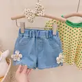 Denim shorts