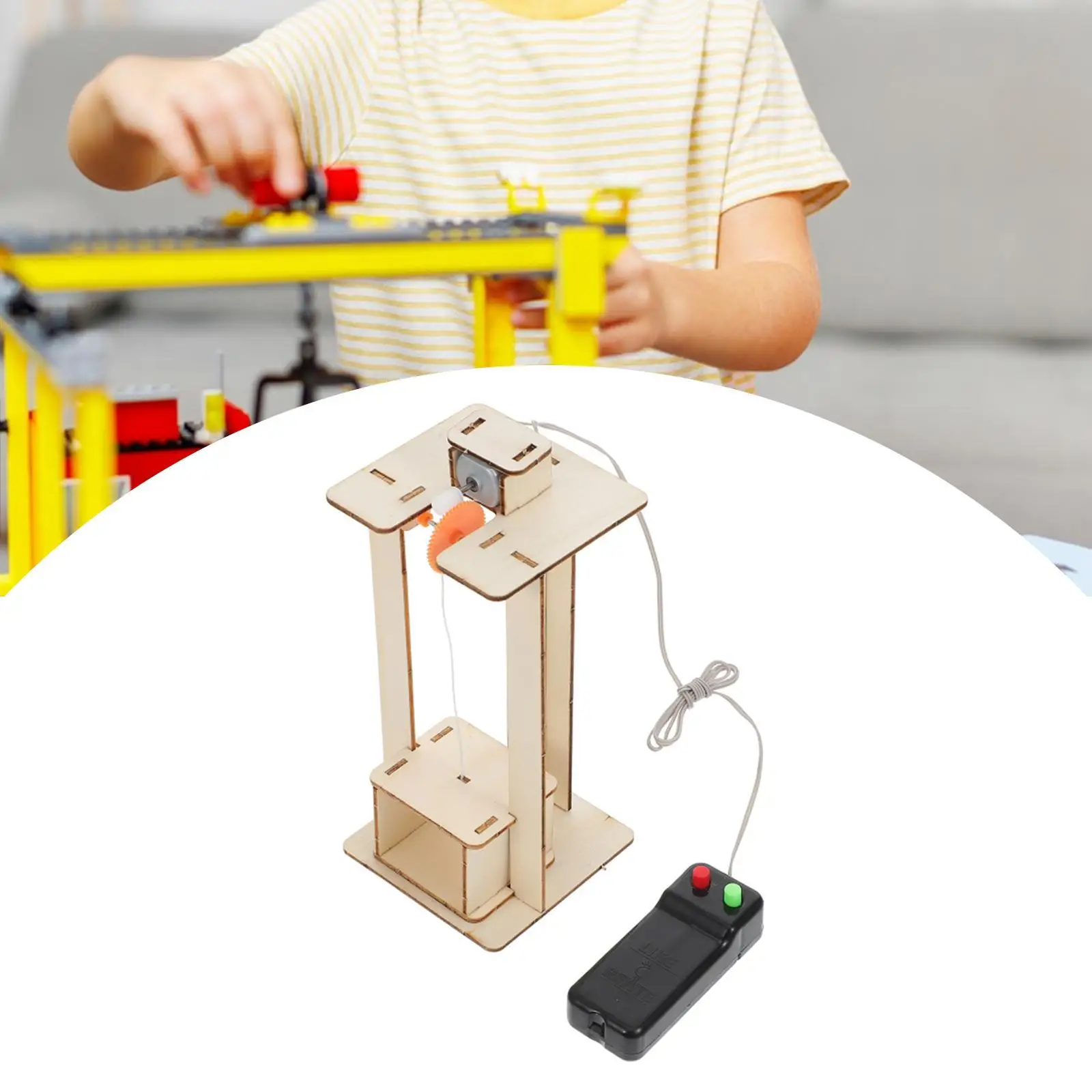 Wooden Elevator Science Kits DIY Elevator Model Building Kits for Children