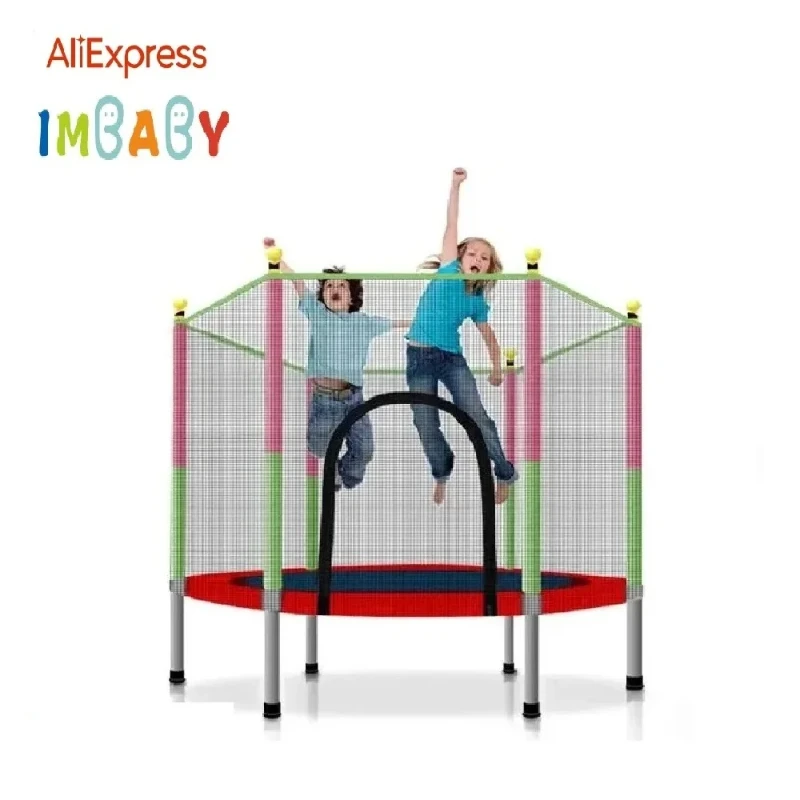 Trampolín infantil con red de seguridad para interiores - imagen 4