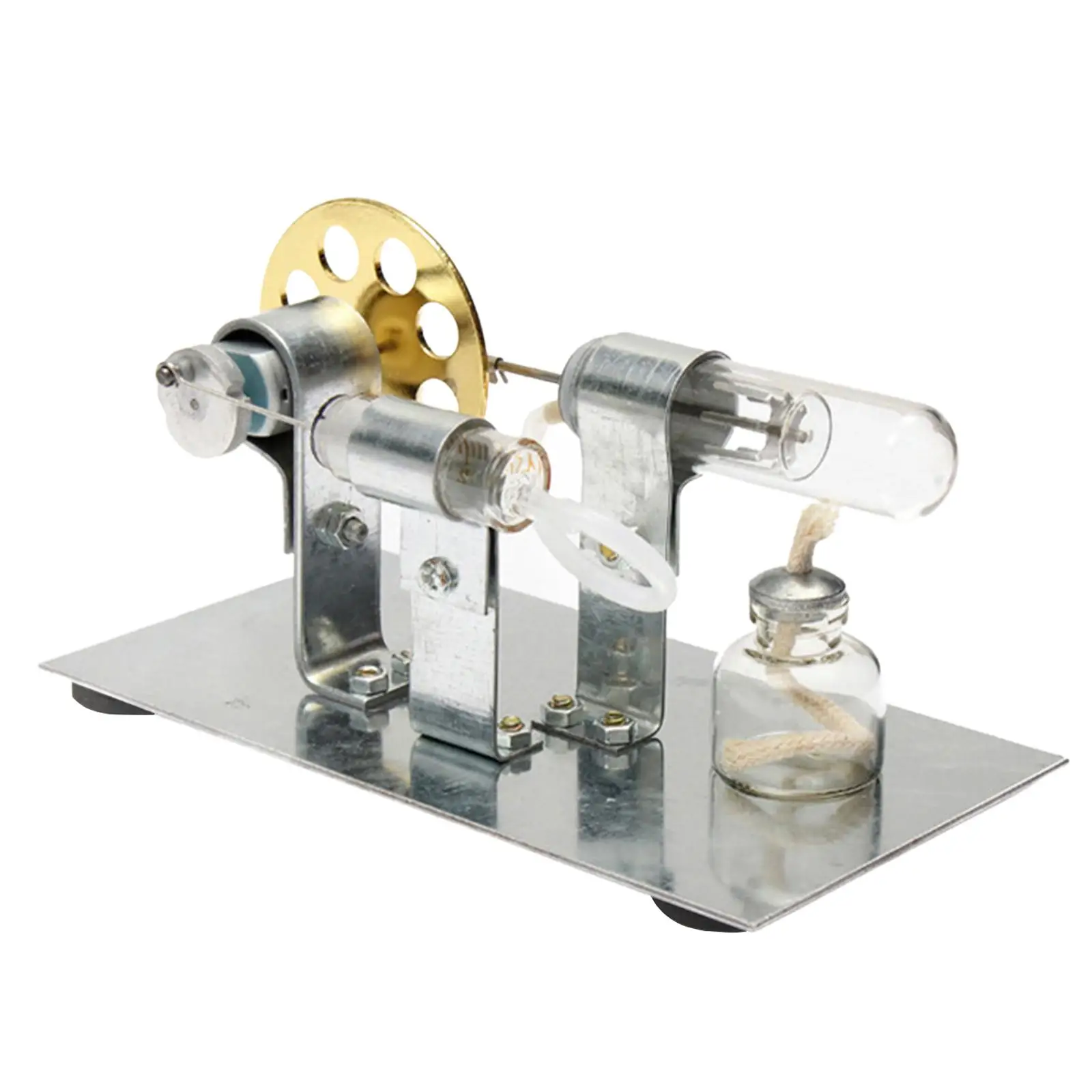 Hot Air Sterling Engine Model Physics Experiment DIY Scientific Steam Power Physics Science Experiment Toy for Adults Kids 4 5 6