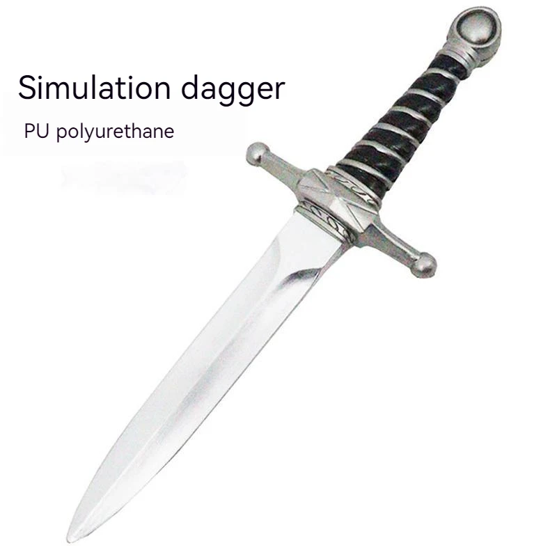 Nuevo Espada de 38cm para niños, espada de Cosplay de película, regalos de juego de rol, simulación de PU de seguridad, espada dorada/plateada, juguetes para niños y adultos, modelo - imagen 3