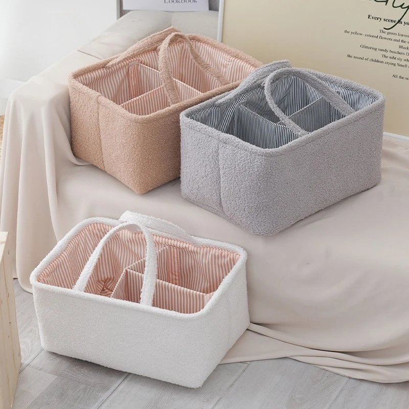 Bolsa pañalera de felpa resistente – Organizador cómodo para padres