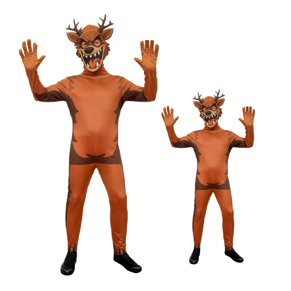 Disfraz de ciervo de 99 noches en el bosque, disfraz de Cosplay, disfraz de Halloween para chico, regalo de Navidad de reno de pesadilla - imagen 3