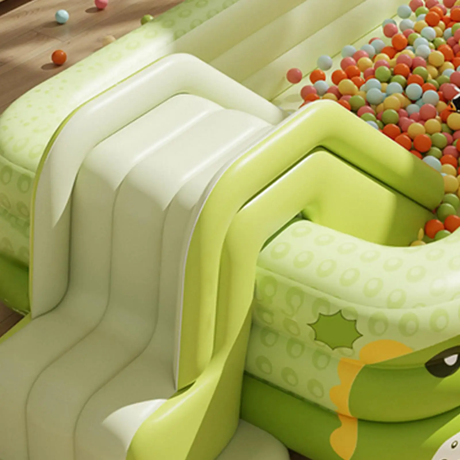 Tobogán inflable para piscina con rampa antideslizante - imagen 2
