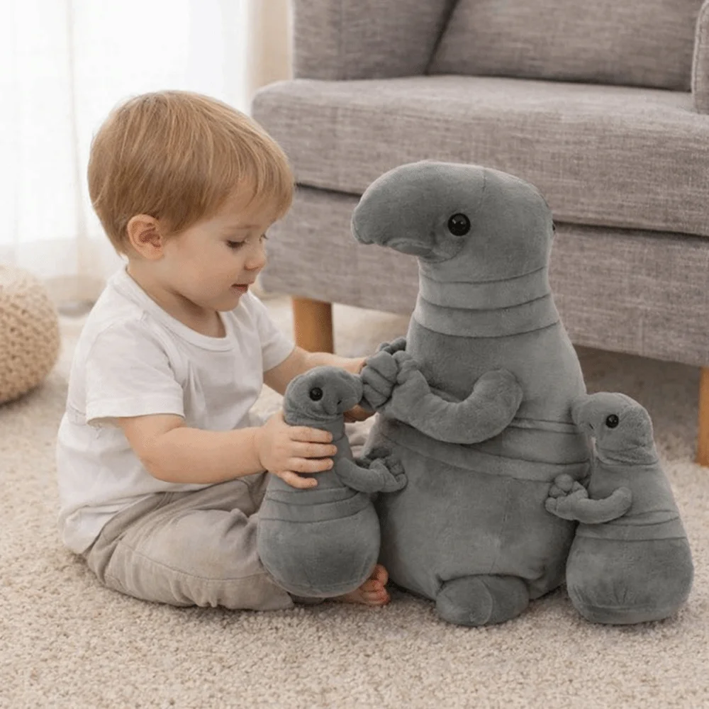 Zhdun Muñeco de Peluche Monstruo Ruso para Bebé, Almohada Suave