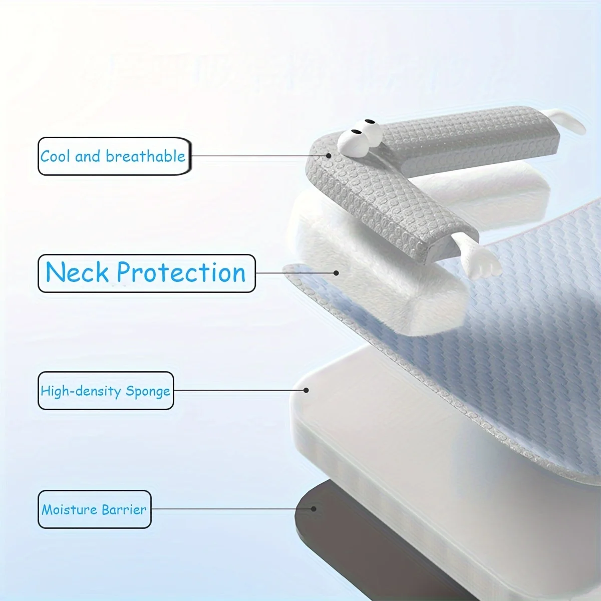 Colchoneta fresca para perros y gatos, alfombrilla transpirable de ojos grandes para cachorros y gatos pequeños y grandes, cama lavable para mascotas, nido fresco para perros y gatos, Verano - imagen 5