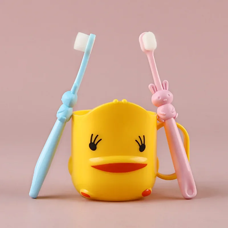 Lindo cepillo de dientes de pelo suave de dibujos animados para niños mango de dibujos animados blanqueamiento Dentiers Orales Kit de higiene cepillo de dientes herramientas de cuidado de la salud bucal - imagen 3