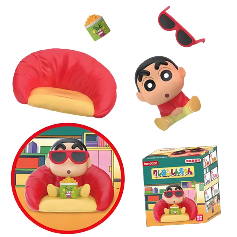 JANDOOM Crayon Shin-chan figura de acción de dibujos animados de Anime caja ciega grano de arroz lindo modelo de muñeca adornos juguetes regalos de Festival de dibujos animados - imagen 5