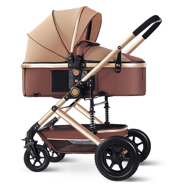 Cochecito de bebé convertible con capazo XL y ruedas todoterreno - imagen 2