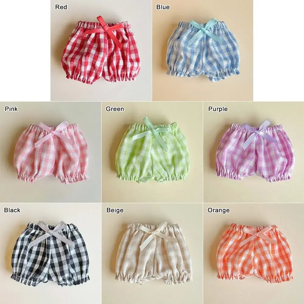 Pantalones de muñeca a cuadros – Algodón elástico para muñecas - imagen 3