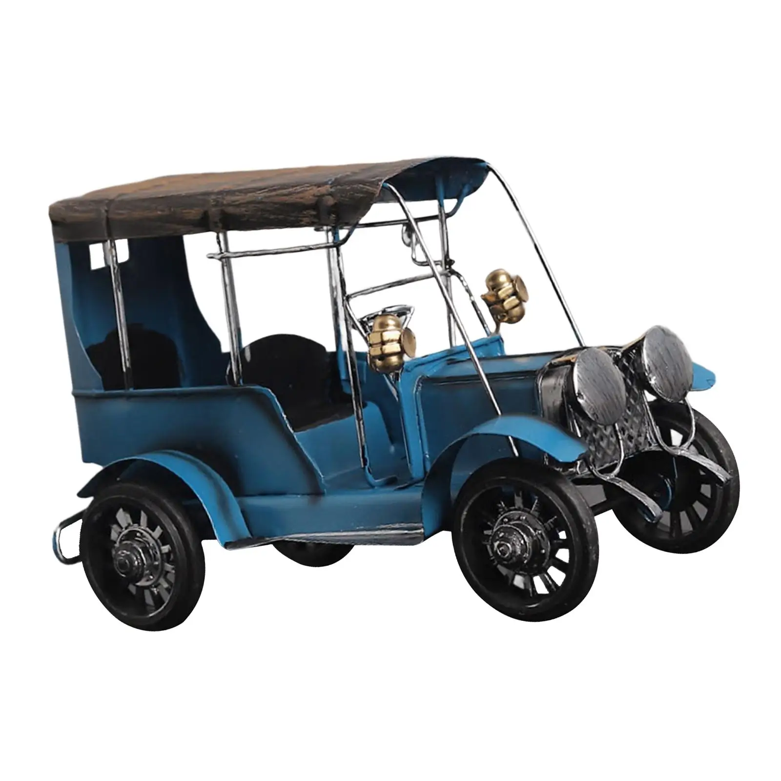Classic Car Model Table Centerpiece Festival Gift Novelty Desk Decoration Metal Craftwork Iron Car Figurine Miniature Sculpture